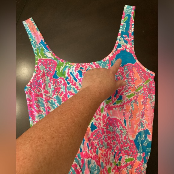 Lilly Pulitzer Holy Grail Tria Maxi in Turquoise Let’s Cha Cha, Size Small. - Picture 14 of 15